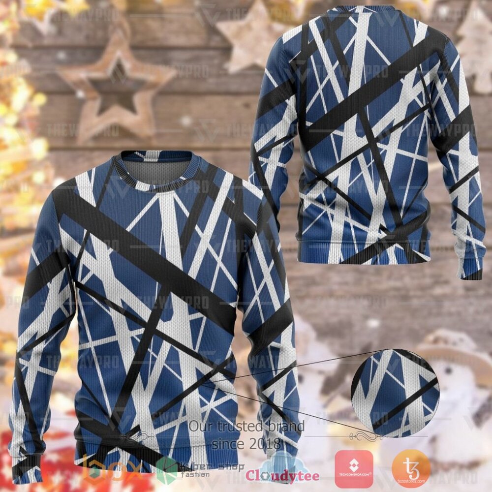 Blue Frankenstrats String Ugly Christmas Sweater