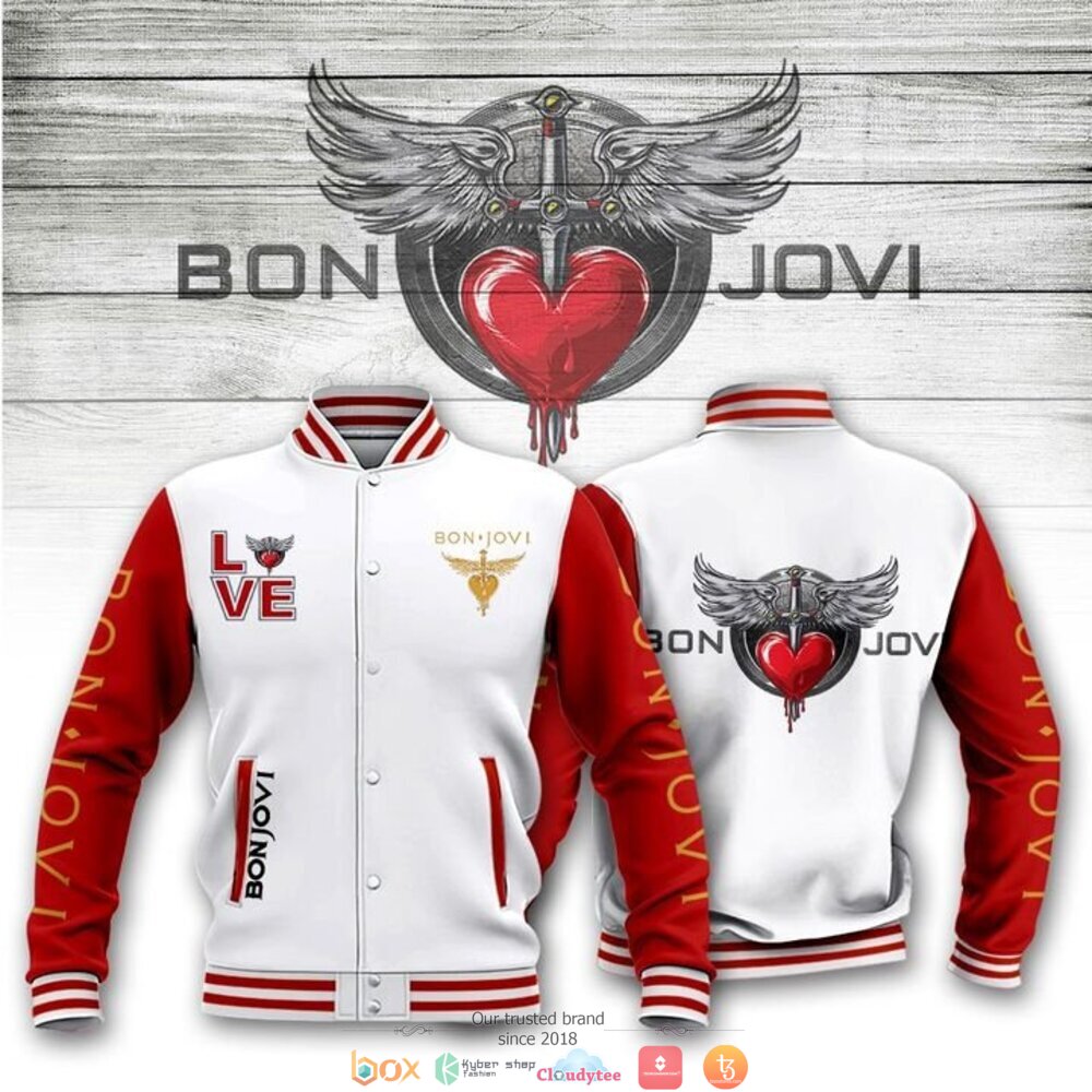 Bon Jovi band Love Baseball jacket