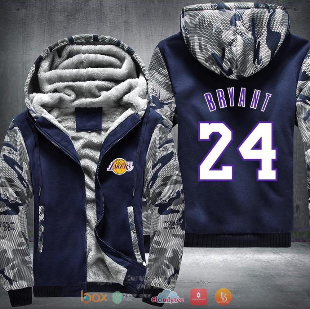 Los Angeles Lakers Bryant 24 Fleece hoodie 3 Bryant 24 Los Angeles Lakers Fleece hoodie 1 2