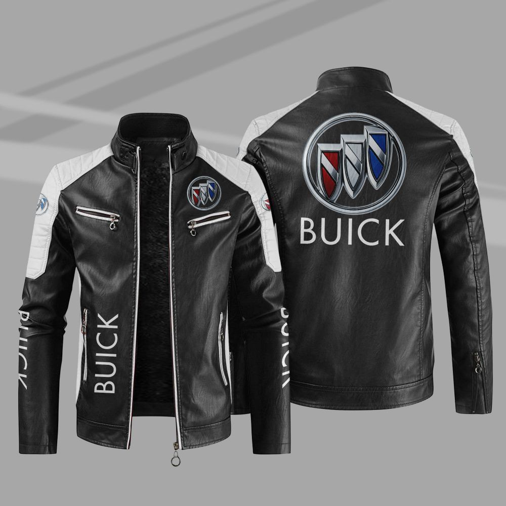 Buick Car Motor Block Leather Jacket