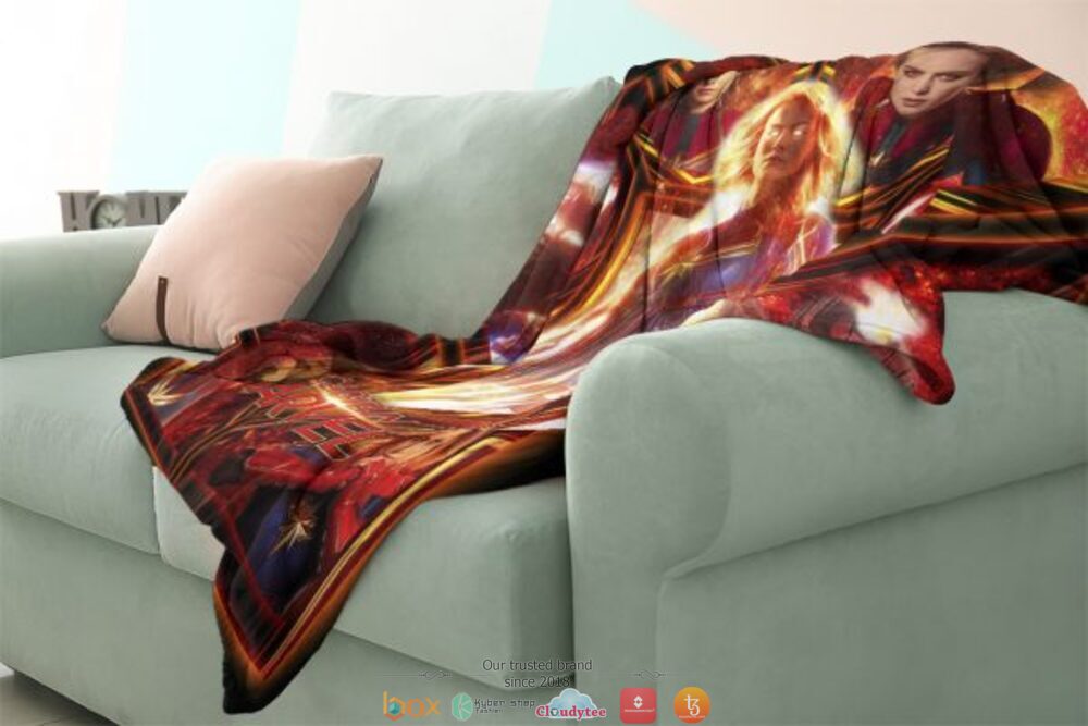 Captain Marvel soft blanket 4 Captain Marvel Blanket 1 2 3