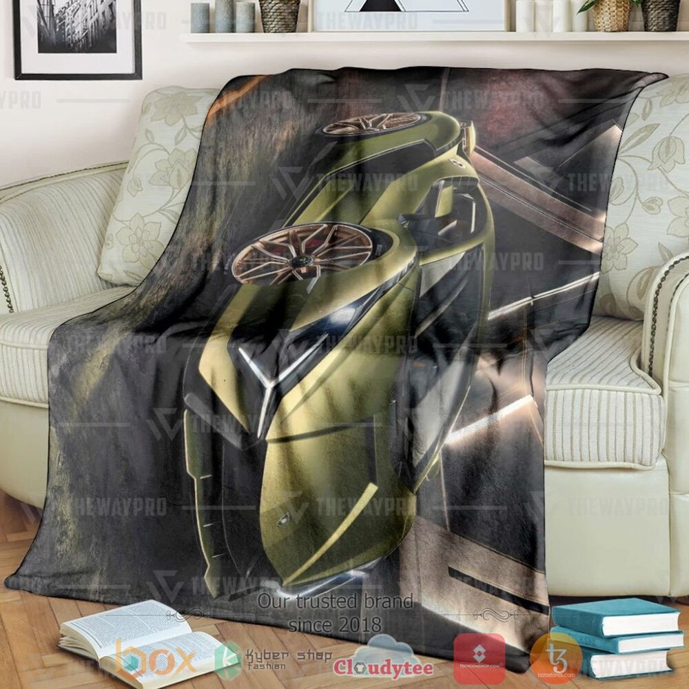 Car Lamborghini Custom Soft Blanket