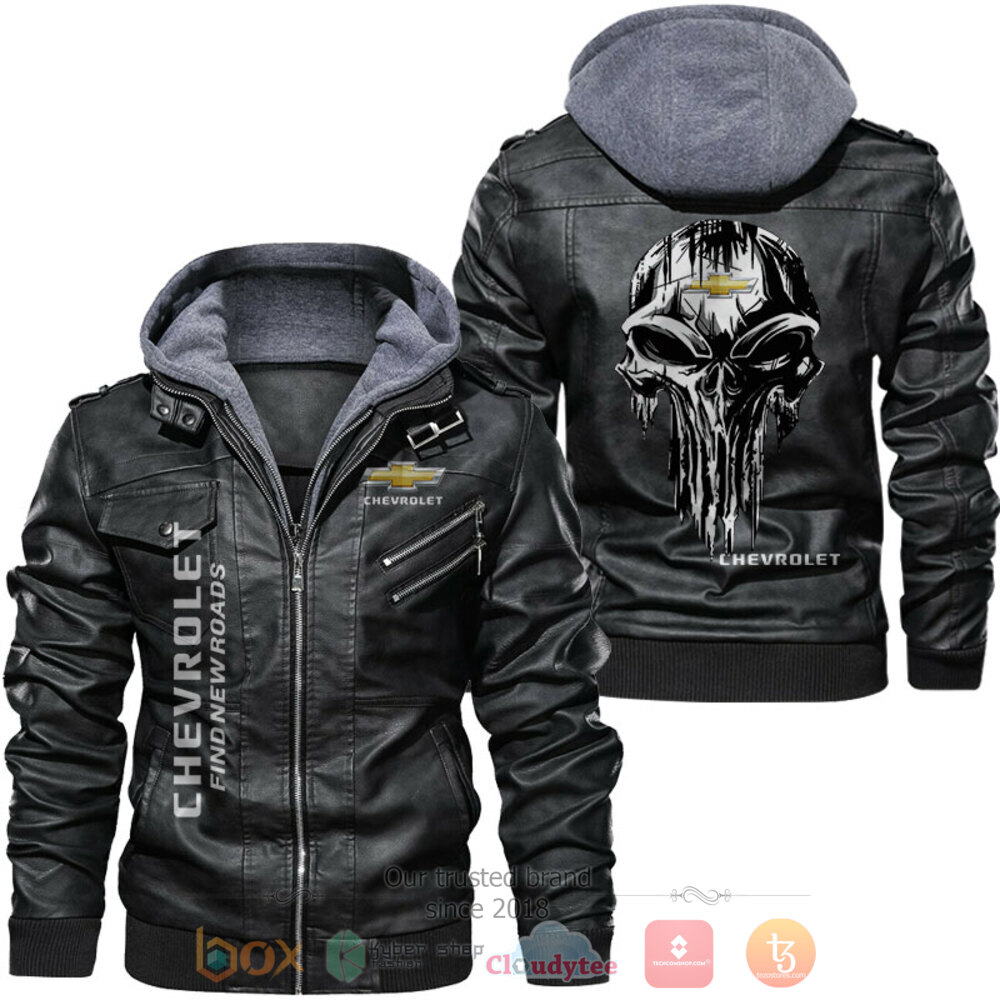 Chevrolet Skull Leather Jacket