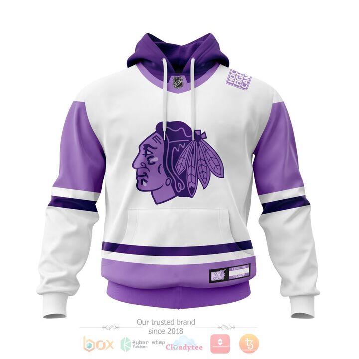 BEST Chicago BlackHawks Fight Cancer Personalized All Over Print 3D Hoodie, Zip Hoodie 4 Chicago BlackHawks Fight Cancer Personalized 3D Hoodie Zip Hoodie