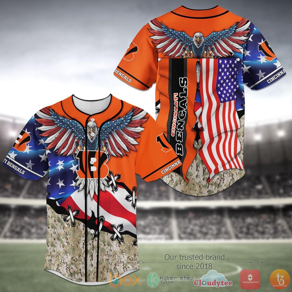 NEW Cincinnati Bengals National Football League Baseball Jersey Shirt 1 Cincinnati Bengals NFL Baseball Jersey Shirt