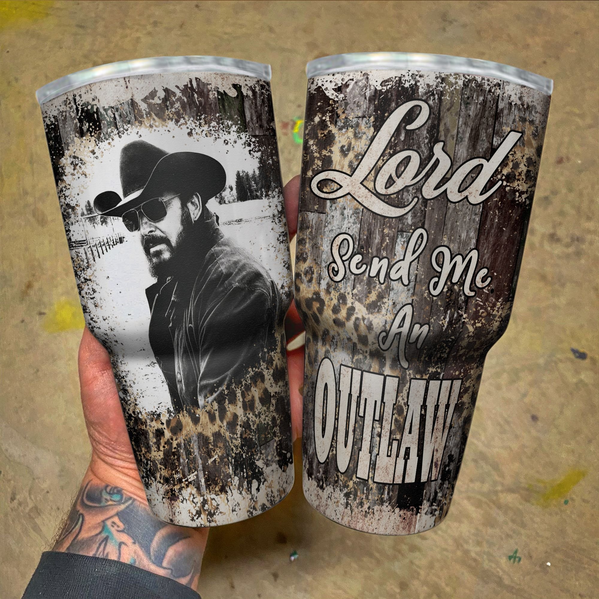 Cowboy Film Lord Send Me An Outlaw Tumbler 1