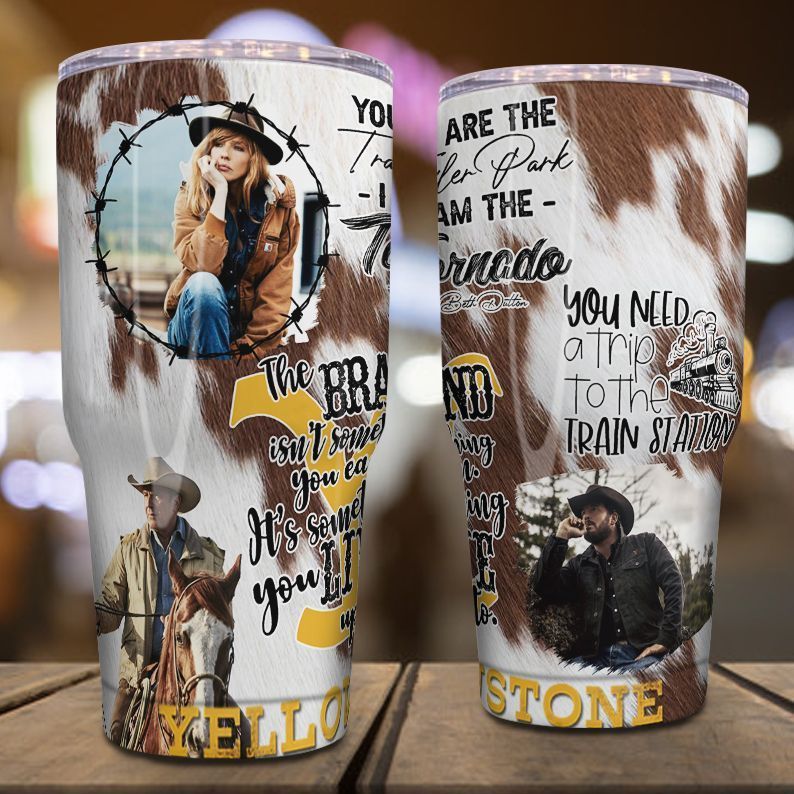 Cowboy Film You Need A Trip To The Train Station Tumbler 1