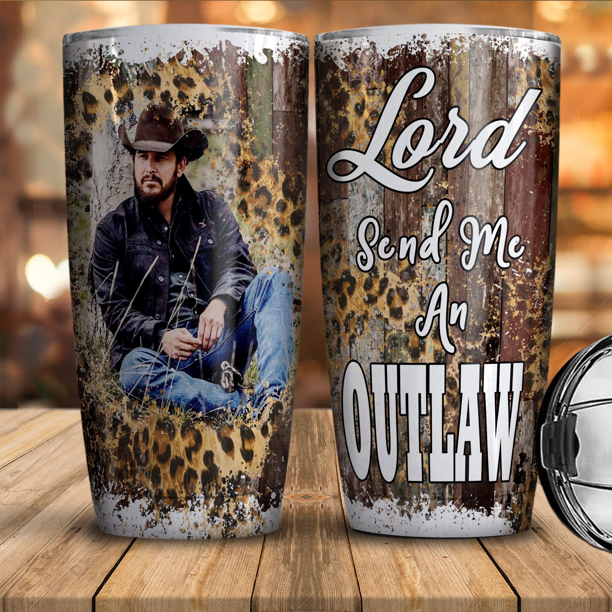 Cowboy Lord Send Me An Outlaw Tumbler 1