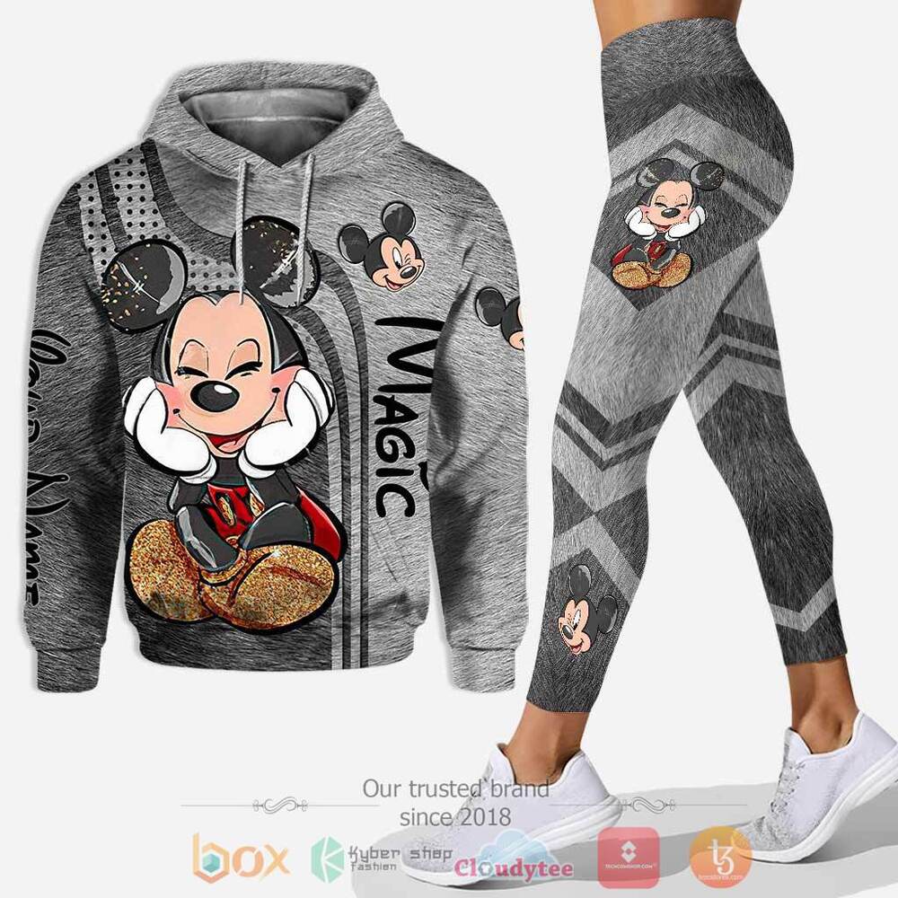 Cute Mickey Mouse Personalized Custom Hoodie Leggings 1 2 3