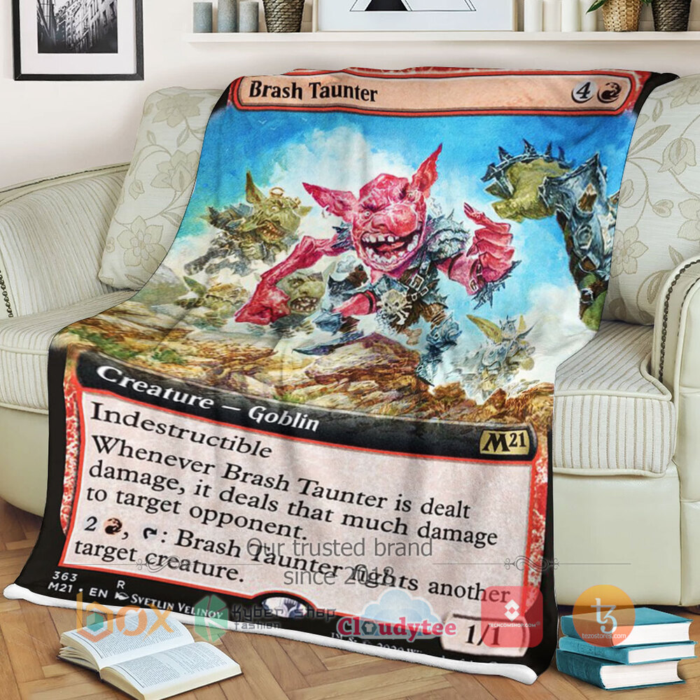 Magic The Gathering M21 363 Brash Taunter Blanket