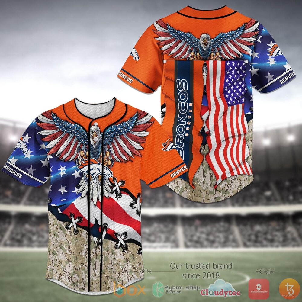 NEW Denver Broncos National Football League Baseball Jersey Shirt 1 Denver Broncos NFL Baseball Jersey Shirt