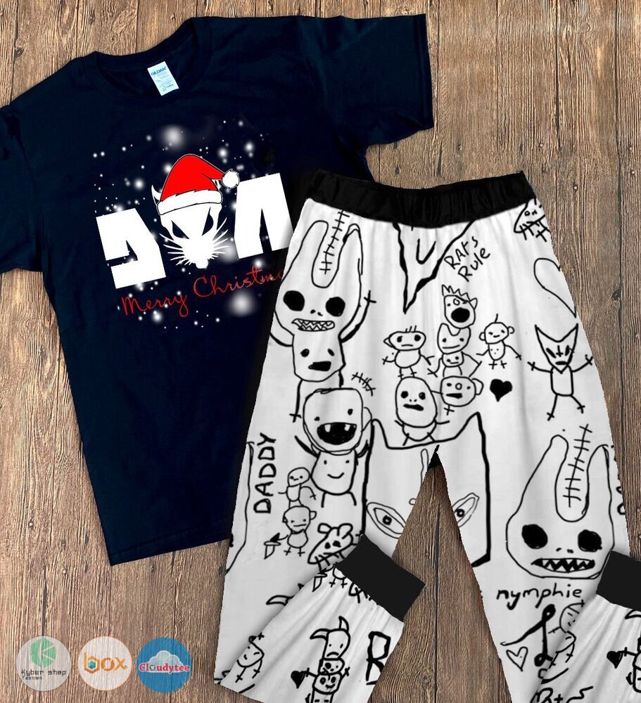 Die Antwoord Merry Christmas short sleeves Pajamas Set