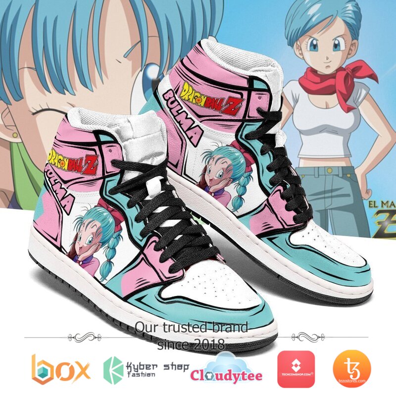 Dragon Ball Bulma White Air Jordan High Top Shoes 3 Dragon Ball Bulma White Air Jordan High Top Shoes 1 2
