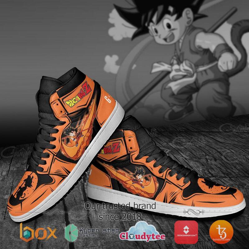 Dragon Ball Cute Goku Orange Air Jordan High Top Shoes