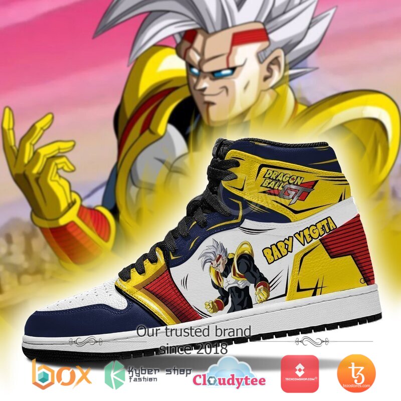 Dragon Ball Final Baby Vegeta Galaxy Air Jordan High Top Shoes 1 2