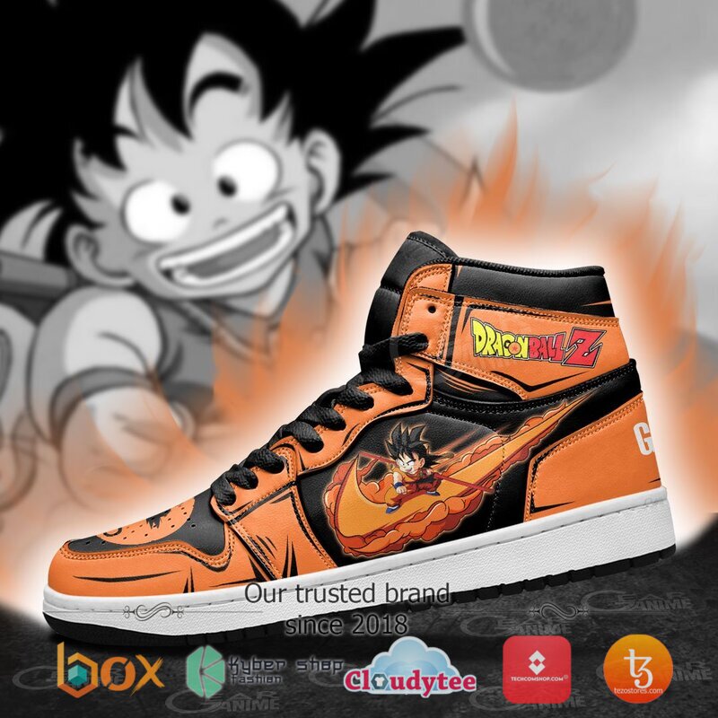 Dragon Ball Goku Cute Orange Air Jordan High Top Shoes 4 Dragon Ball Goku Cute Orange Air Jordan High Top Shoes 1 2 3