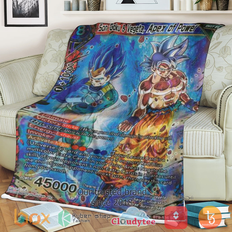 Dragon Ball Son Goku & Vegeta, Apex of Power Blanket 3 Dragon Ball Son Goku Vegeta Apex of Power Blanket
