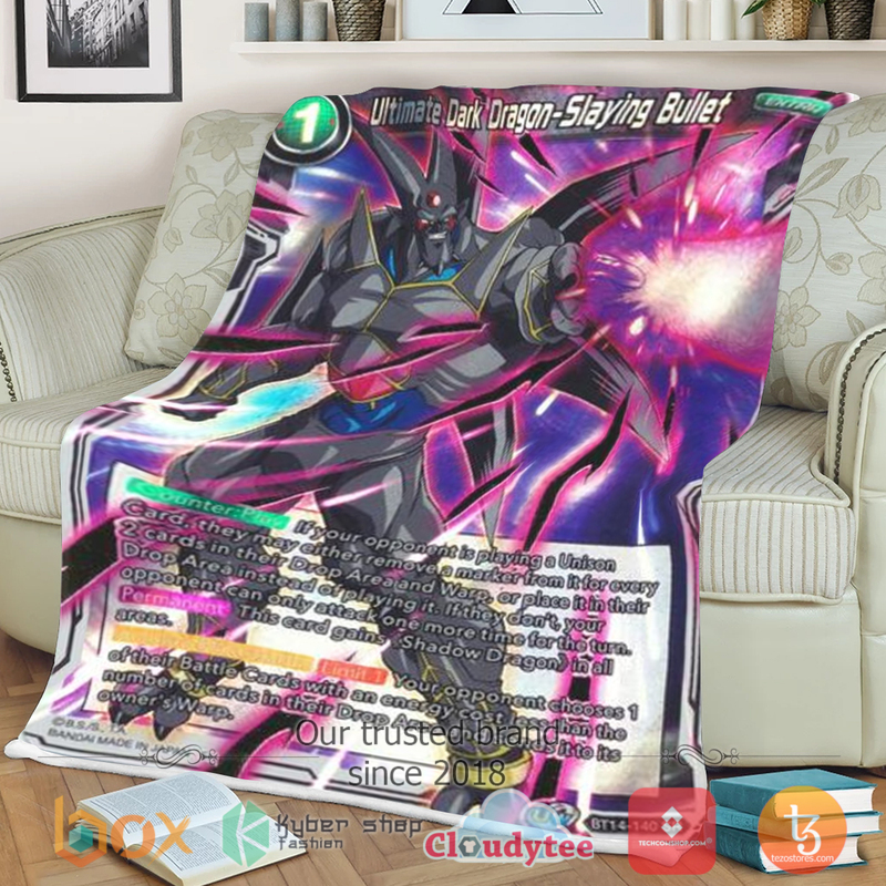Dragon Ball Ultimate Dark Dragon Slaying Bullet Sherpa Blanket