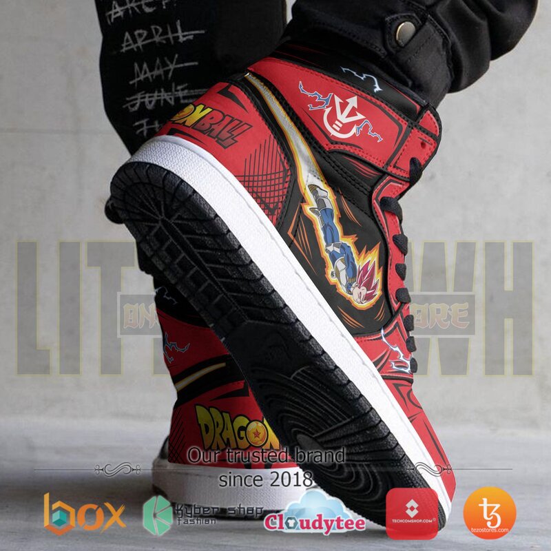 Dragon Ball Vegeta God Air Jordan High Top Shoes 2 Dragon Ball Vegeta God Air Jordan High Top Shoes 1