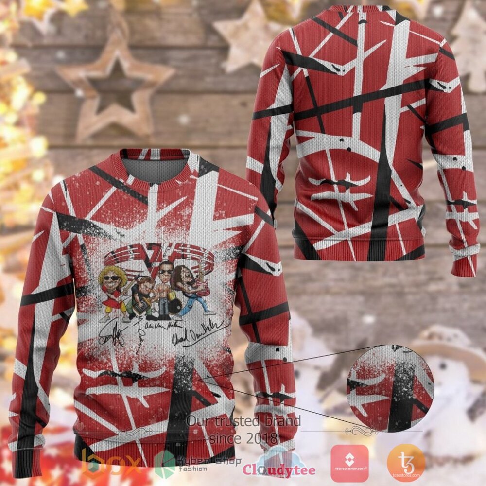 EVH Band Signature Frankenstrats Ugly Christmas Sweater