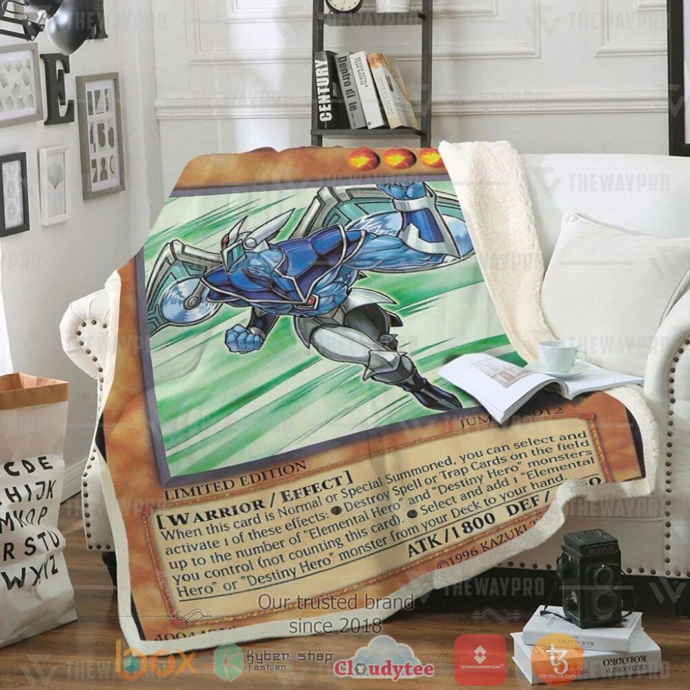 Elemental Hero Stratos Custom Soft Blanklet