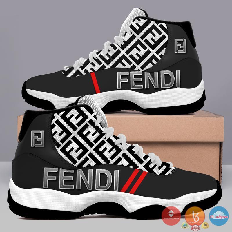 Black Fendi Air Jordan 11 sneaker 2 Fendi Black Air Jordan 11 Shoes 1