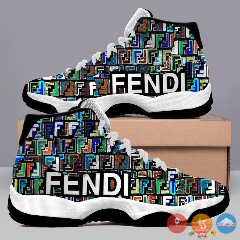 Fendi color Air Jordan 11 sneaker 2 Fendi color Air Jordan 11 Shoes 1