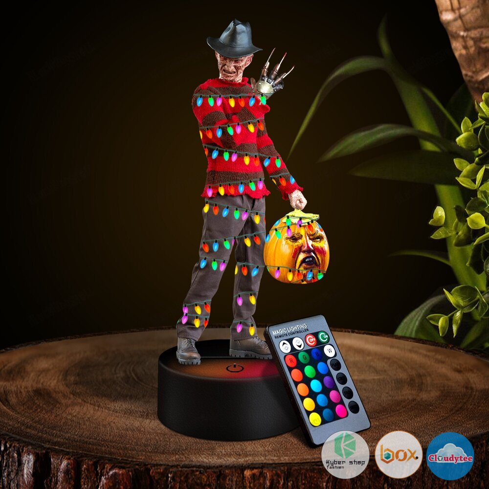 Freddy Krueger Pumpkin Head Led Lamp