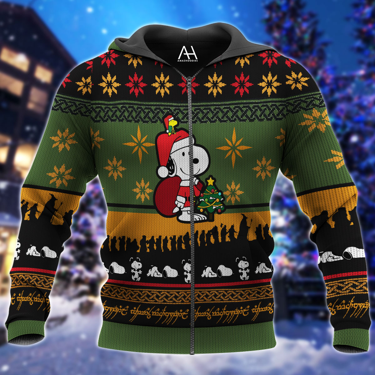 Snoopy christmas tree jersey shirt, hoodie 7 GTT0811105 zip