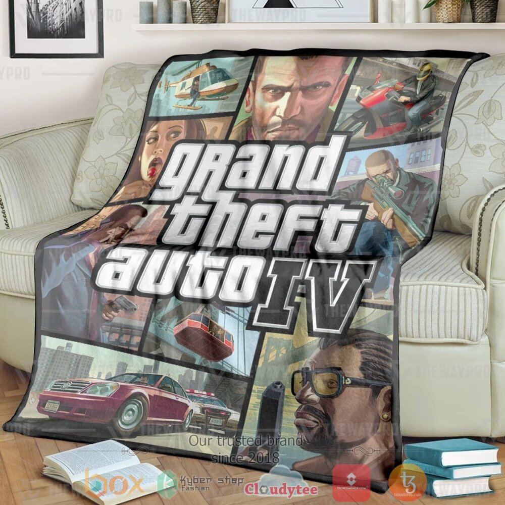 Game GTA IV Custom Soft Blanket