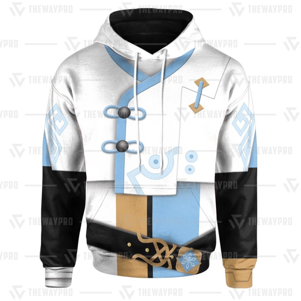 Game Genshin Impact Chongyun 3D All Over Printed Hoodie