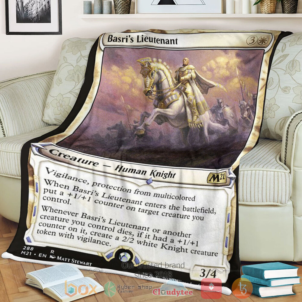 NEW Magic The Gathering Basri S Lieutenant Soft Blanket 1 Game MTG Basri S Lieutenant Fleece Blanket
