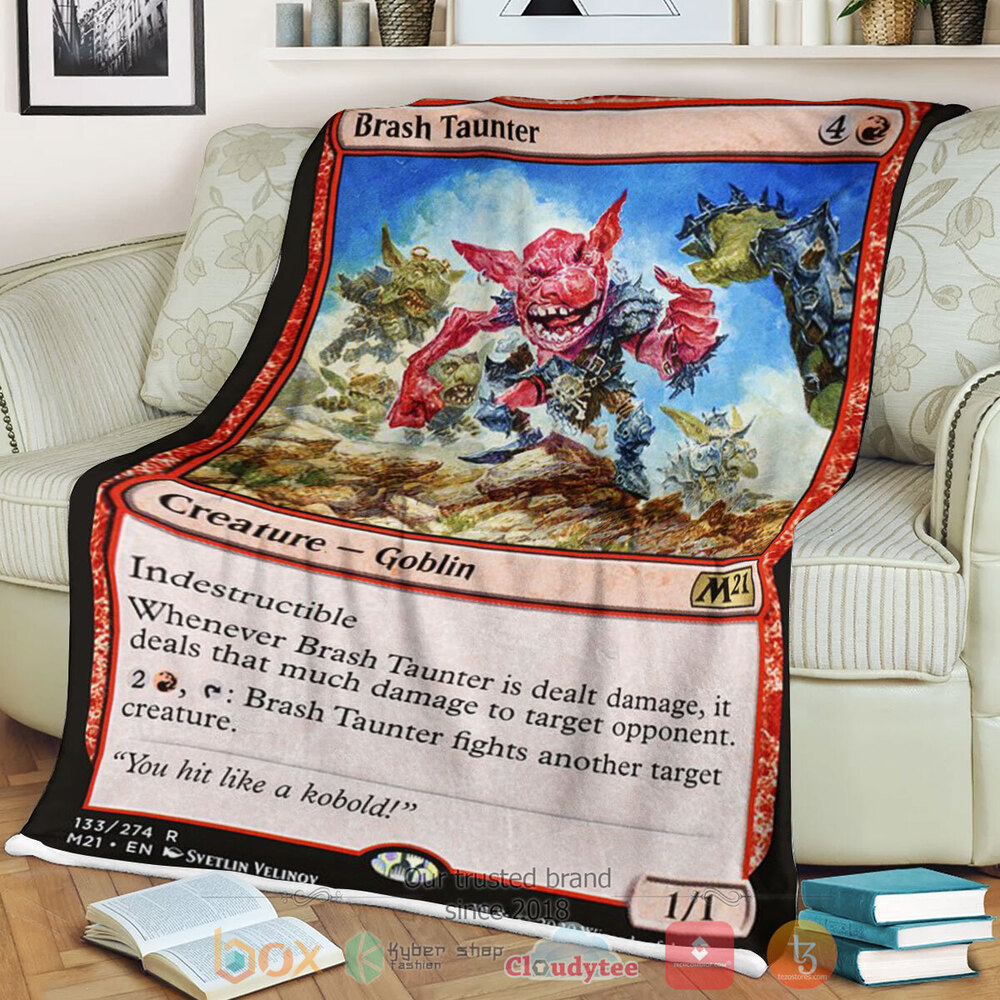 Game MTG Brash Taunter Fleece Blanket