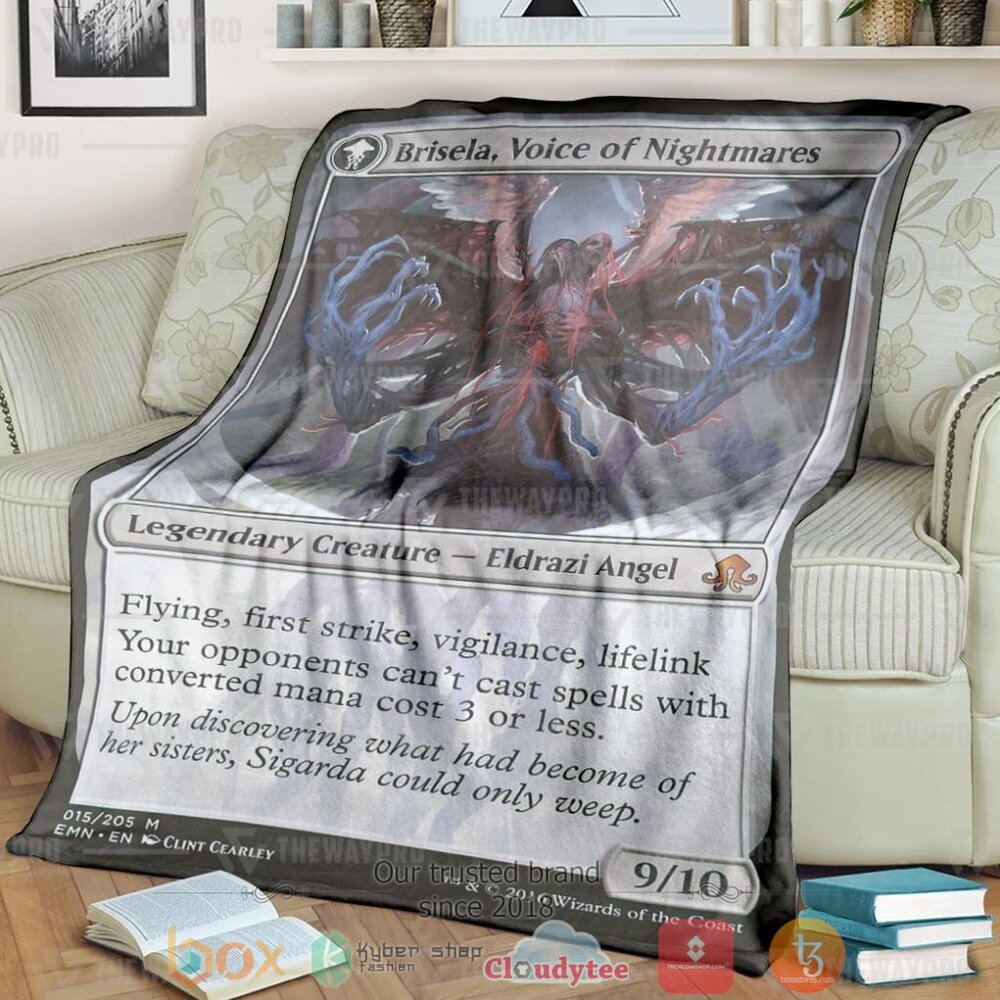 Game MTG Brisela Voice of Nightmares Custom Soft Blanket