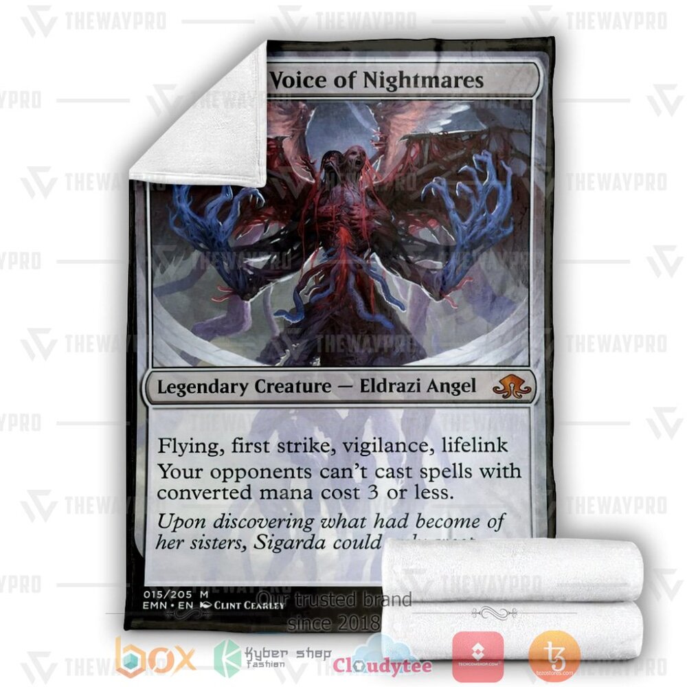HOT Game MTG Brisela, Voice of Nightmares Soft Blanket 3 Game MTG Brisela Voice of Nightmares Custom Soft Blanket 1 2