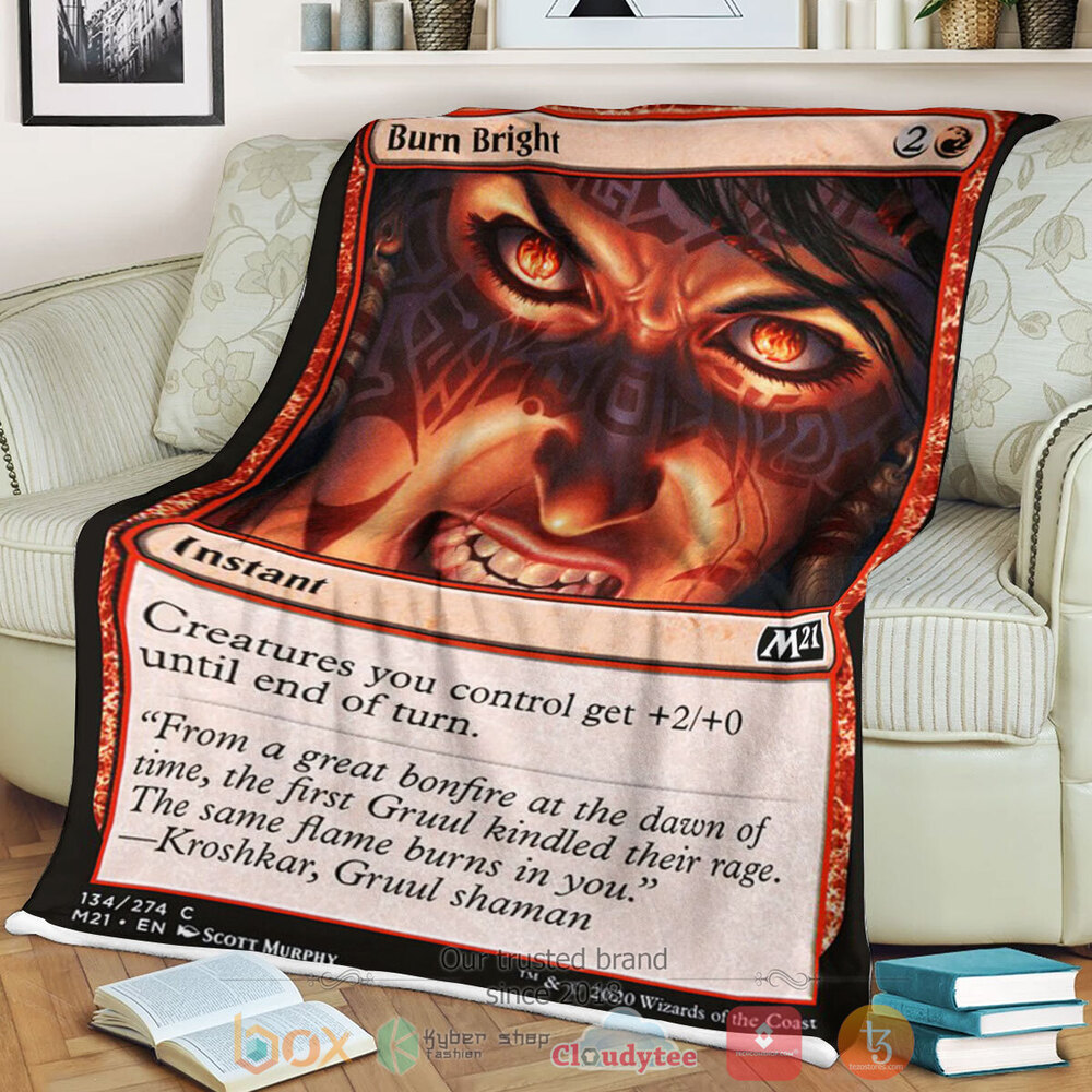 Game MTG Burn Bright Fleece Blanket