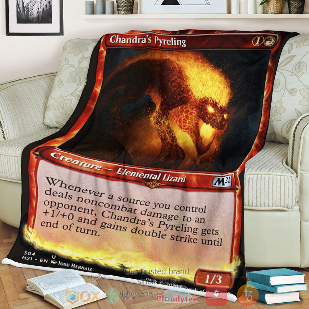 Game MTG Chandra S Pyreling Fleece Blanket