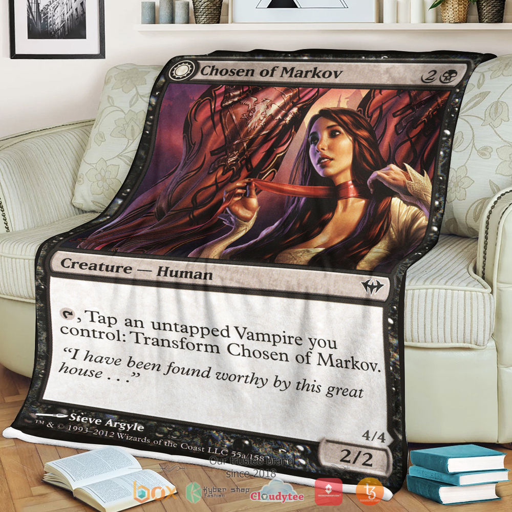 Chosen of Markov Game MTG Fleece Blanket 3 Game MTG Chosen of Markov Blanket