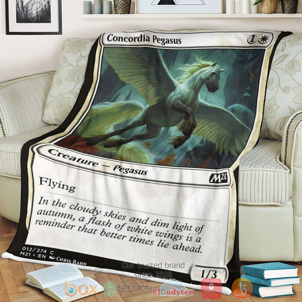 Game MTG Concordia Pegasus Fleece Blanket
