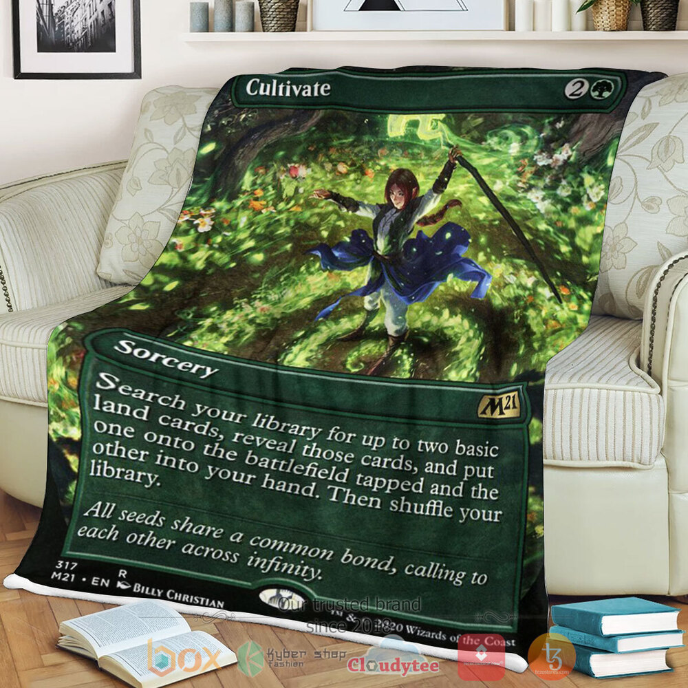 Game MTG Cultivate Fleece Blanket