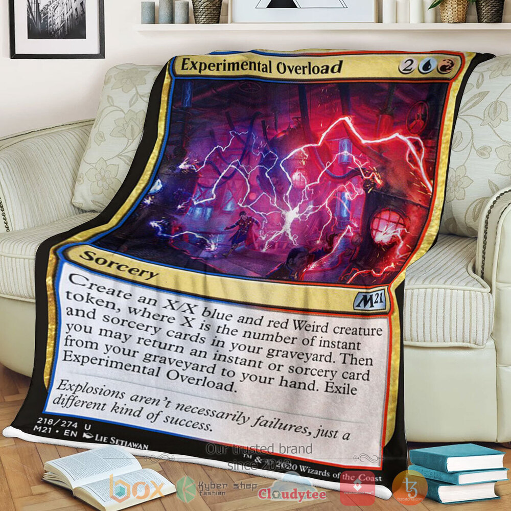Game MTG Experimental Overload Fleece Blanket