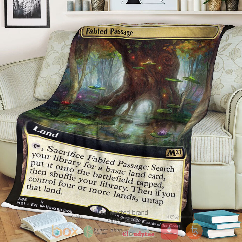 Game MTG Fabled Passage Fleece Blanket