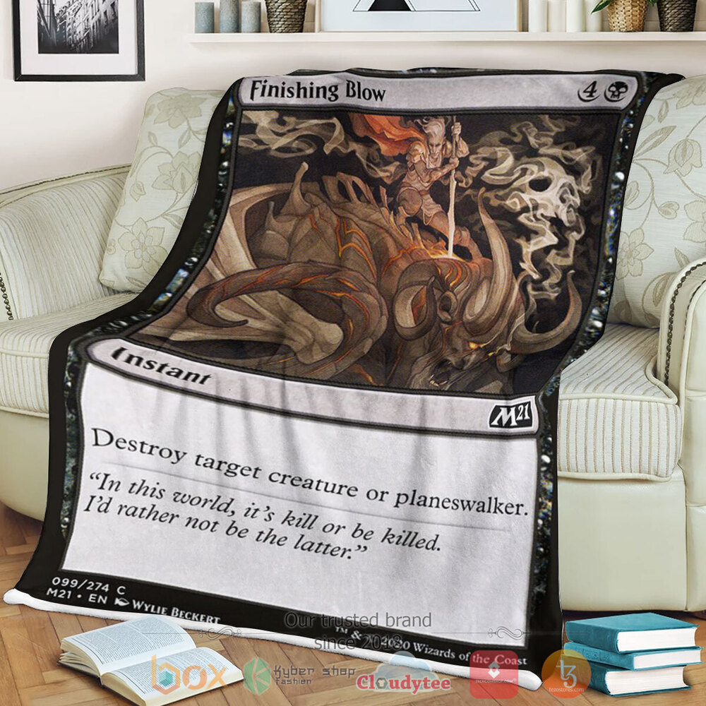 Game MTG Finishing Blow Fleece Blanket