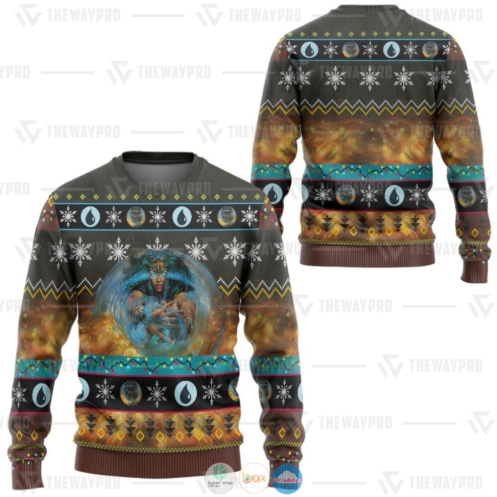 Game MTG Force Of Will Ugly Christmas Sweater 3 Game MTG Force Of Will Christmas Sweater 1 2