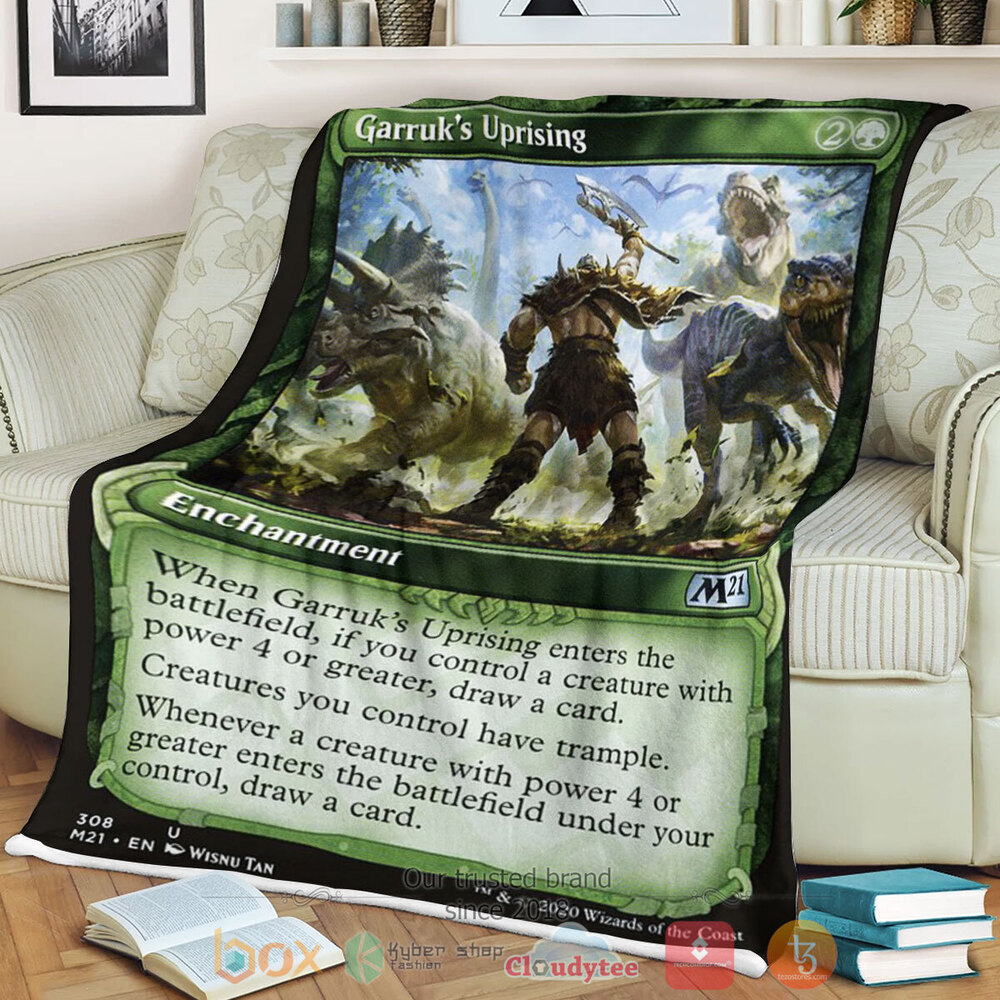 Game MTG Garruk S Uprising Fleece Blanket
