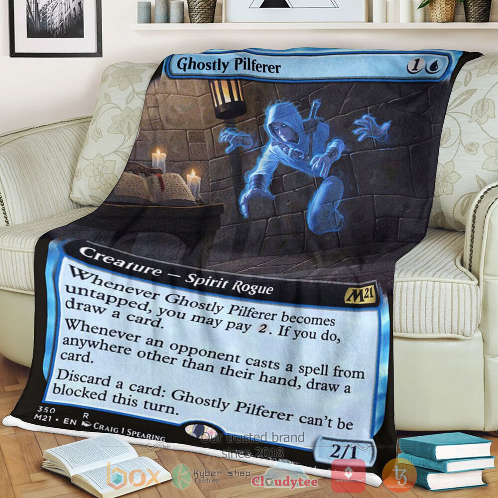 Game MTG Ghostly Pilferer Fleece Blanket