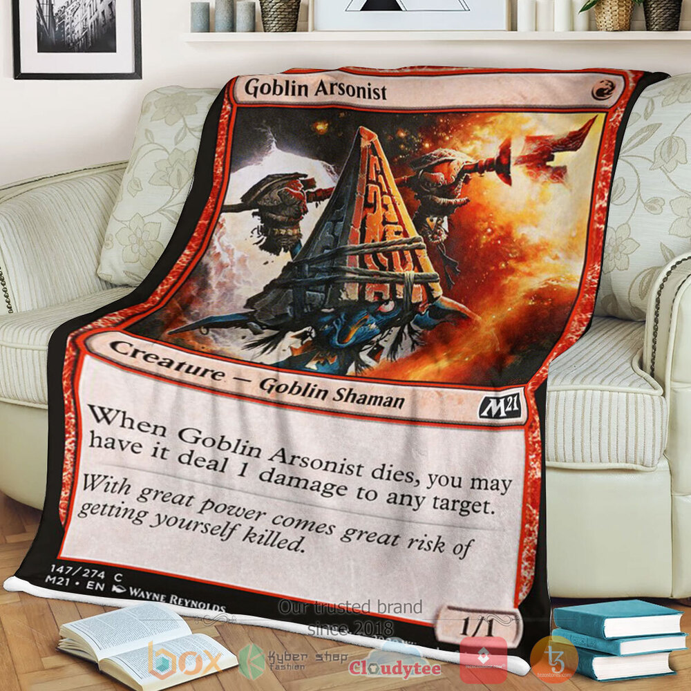Game MTG Goblin Arsonist Fleece Blanket