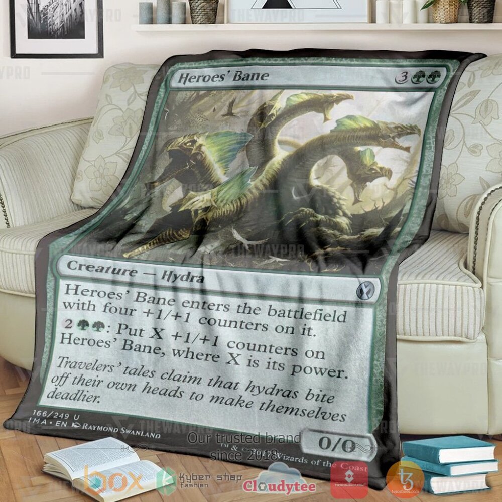 Game MTG Heroess Bane Custom Soft Blanket