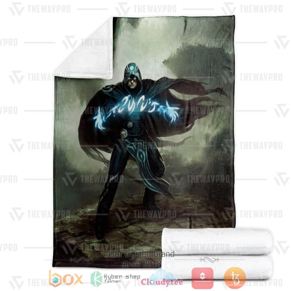 NEW Game MTG Jace The Mind Sculpter Soft Blanket 3 Game MTG Jace The Mind Sculpter Custom Soft Blanket 1 2