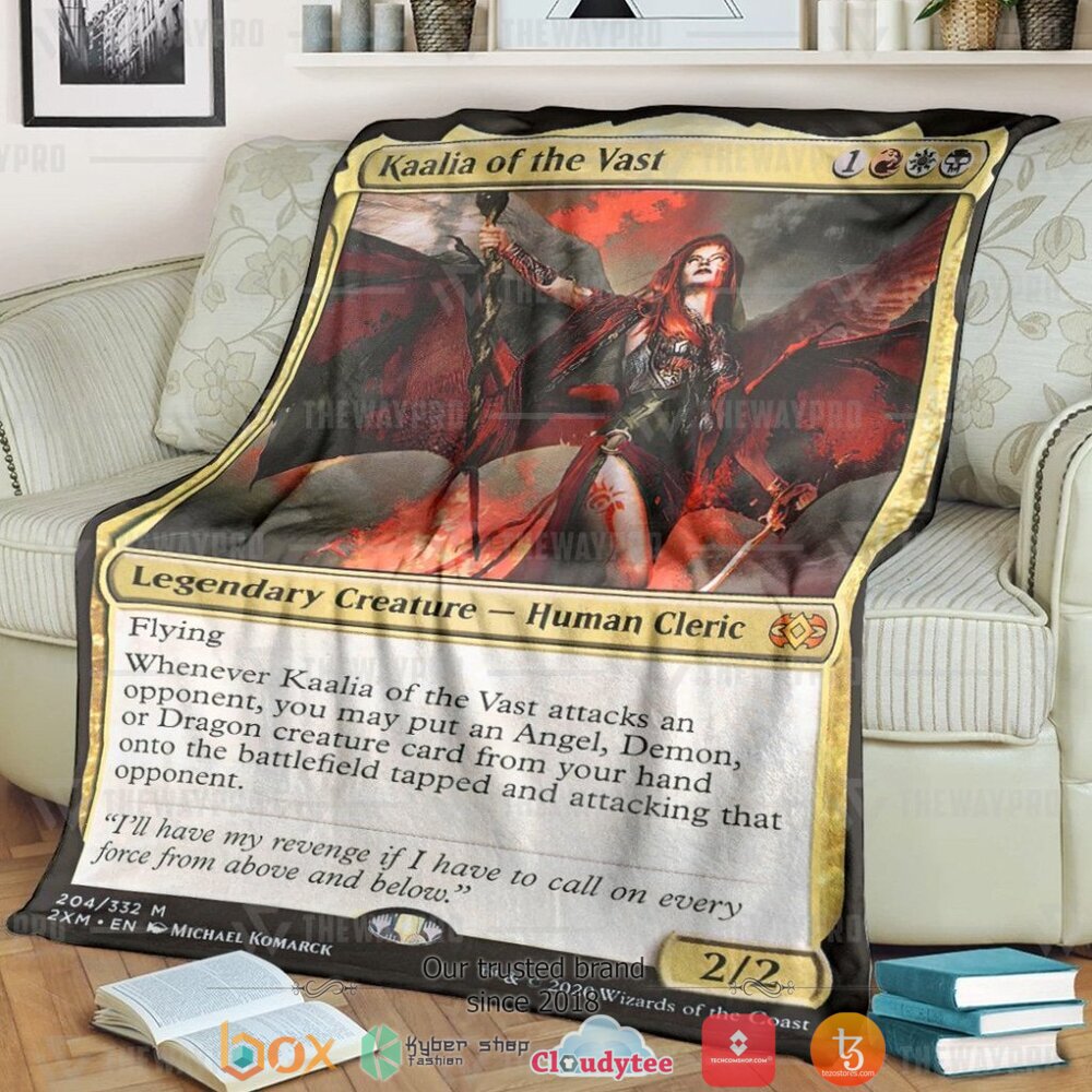 NEW Kaalia of the Vast Game MTG Blanket 8 Game MTG Kaalia of the Vast Soft Blanket